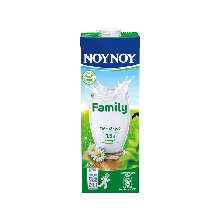 Νουνου Family Light Milk 1L