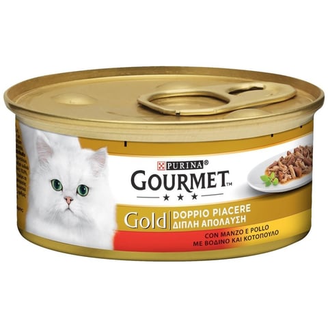 Gourmet Cat Food Gold Duo Beef Chicken 85g