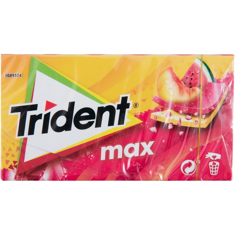 Trident Max Gum Peach Watermelon 27g