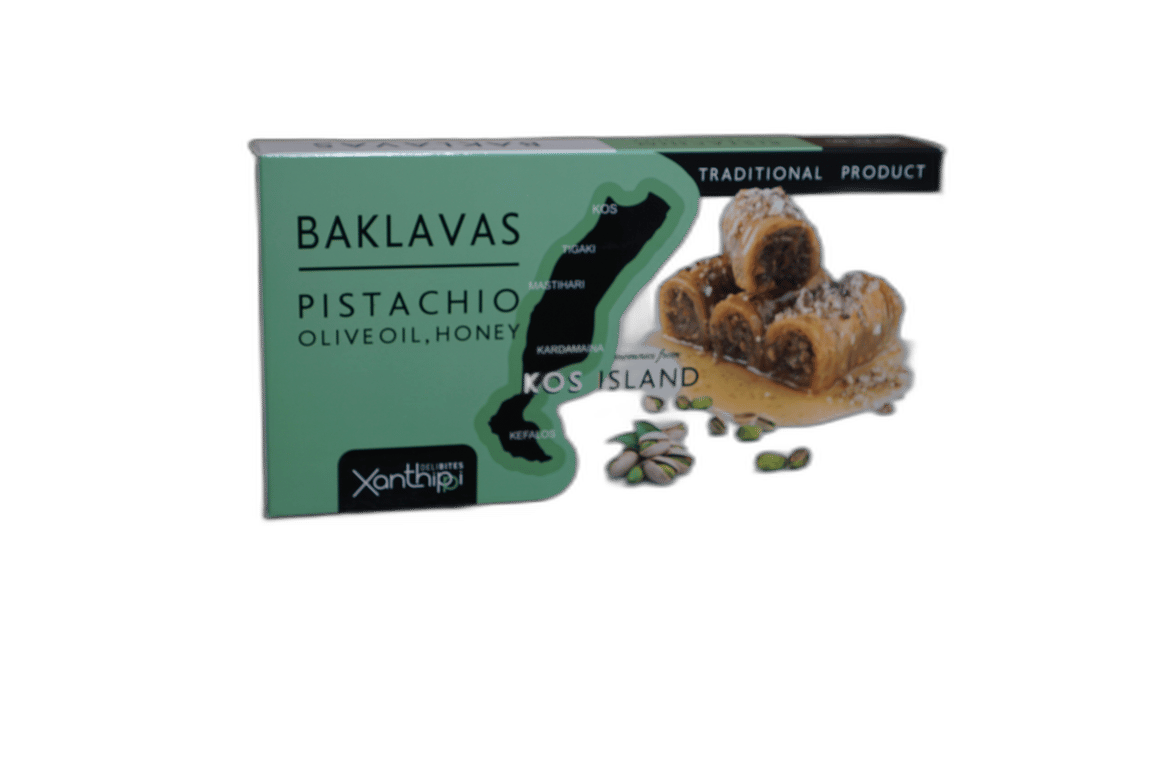 Xanthippi Aegina Pistachio Baklava 220g