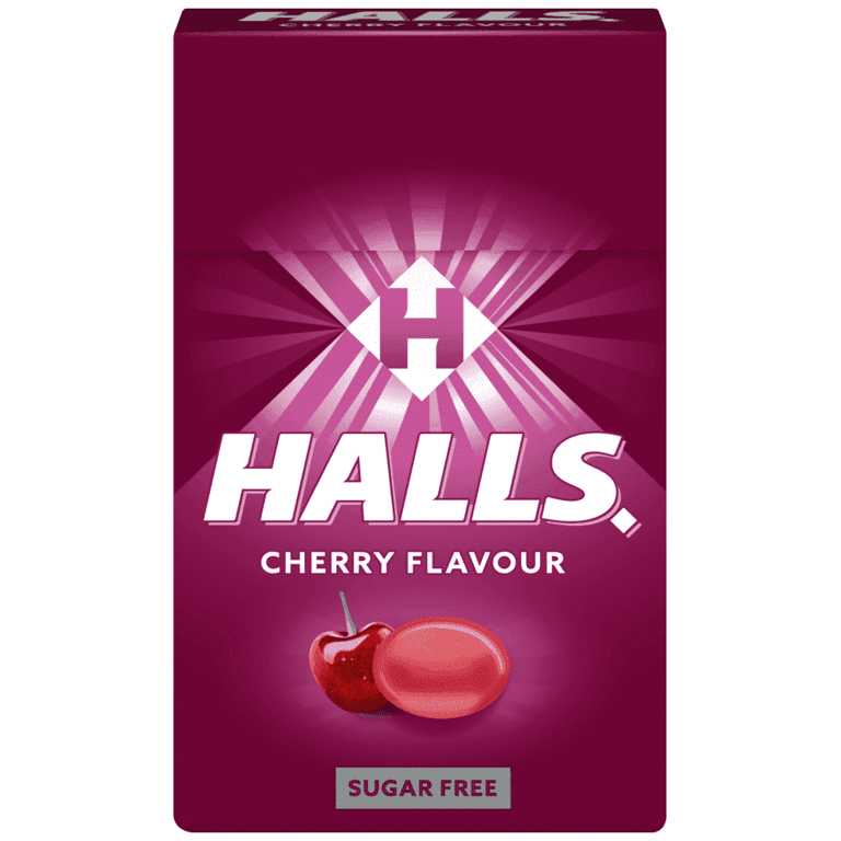 Halls Cherry Sugar Free Lozenges 28g