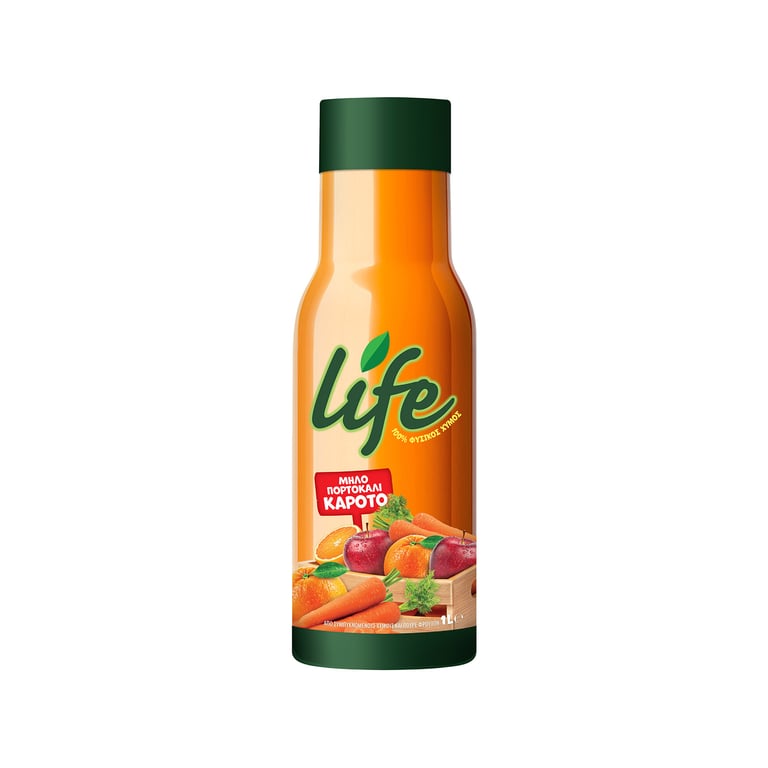 Δέλτα Life Apple Orange Carrot Juice 1L