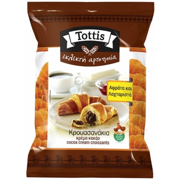 Tottis Cocoa Filled Croissants 300g