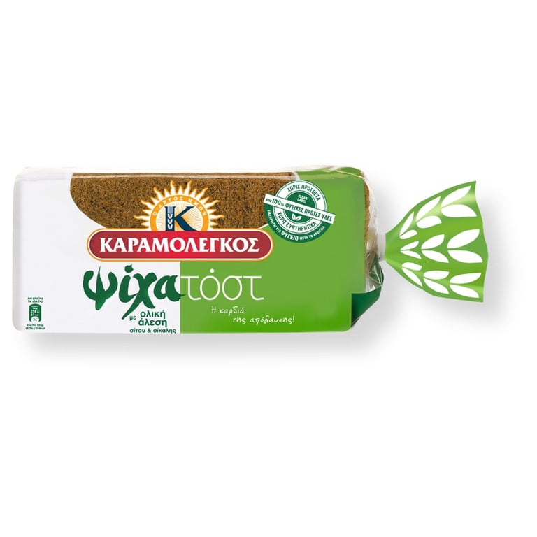 Καραμολεγκος Toast Bread Crumbs Wholemeal Wheat and Rye 480g