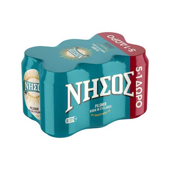 Νήσος Pilsner Beer 330ml x5