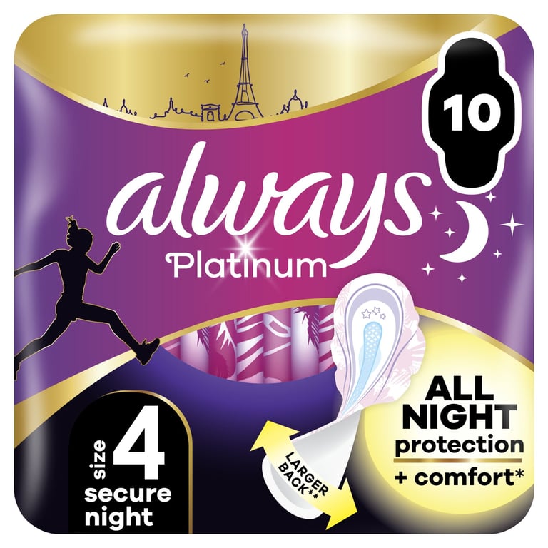 Always Ultra Platinum Secure Night 10 Pcs