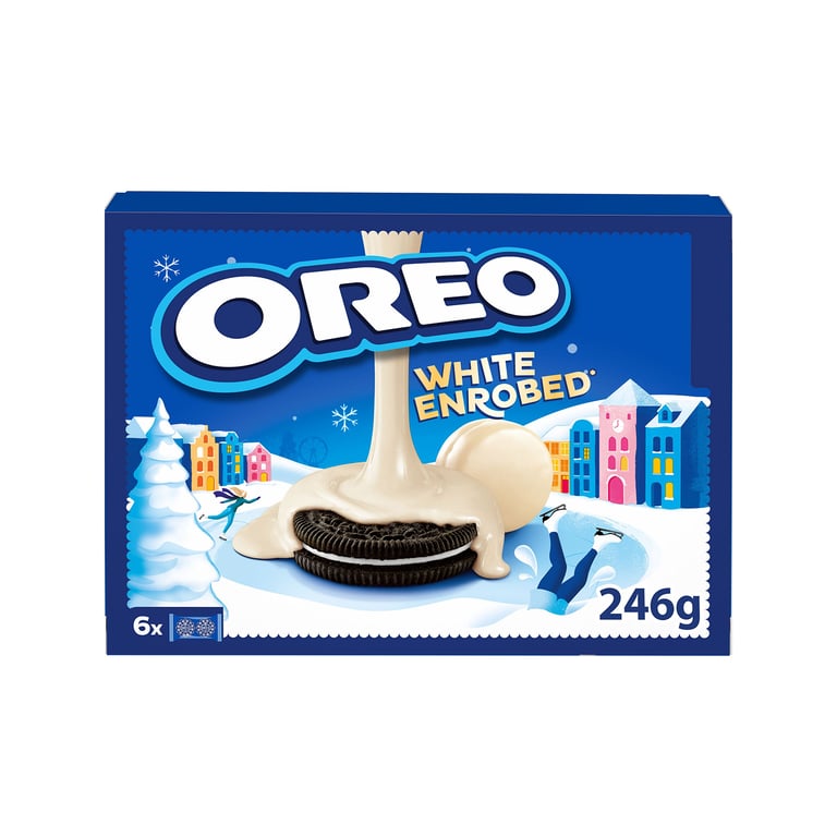Oreo White Coated Cookies 246g