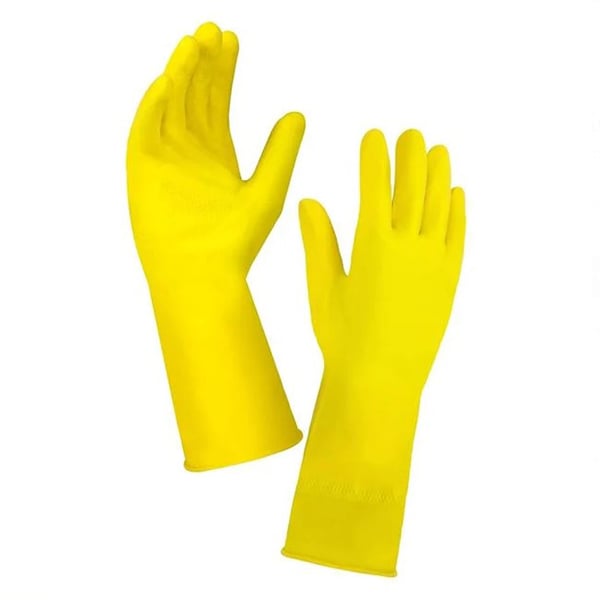 Θαλασσινος Kitchen Gloves Latex Yellow Large