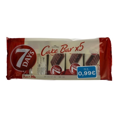 7 Days Cake Bar Cocoa 30g
