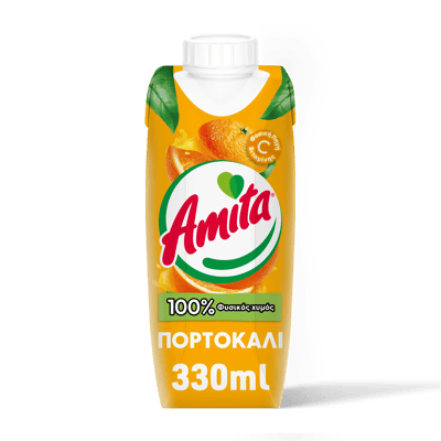 Amita Natural Orange Juice 330ml