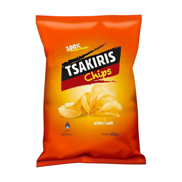 Tsakiris Potato Chips Salt 120g