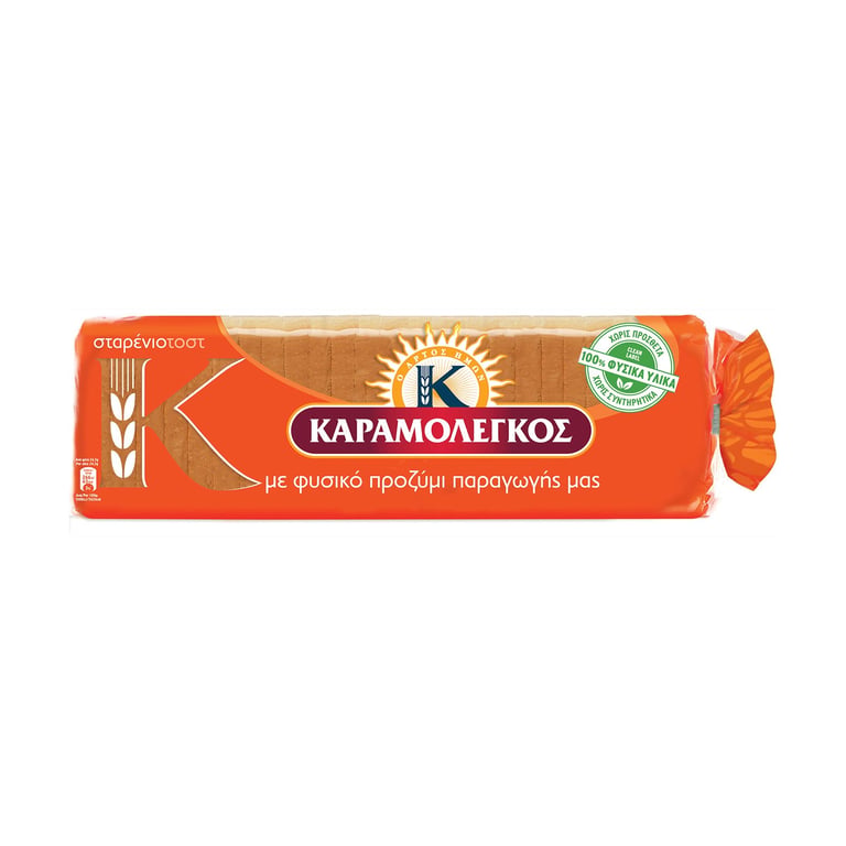 Καραμολεγκος Toast Bread Wheat Loaf 680g