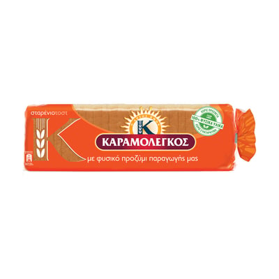 Καραμολεγκος Toast Bread Wheat Loaf 680g
