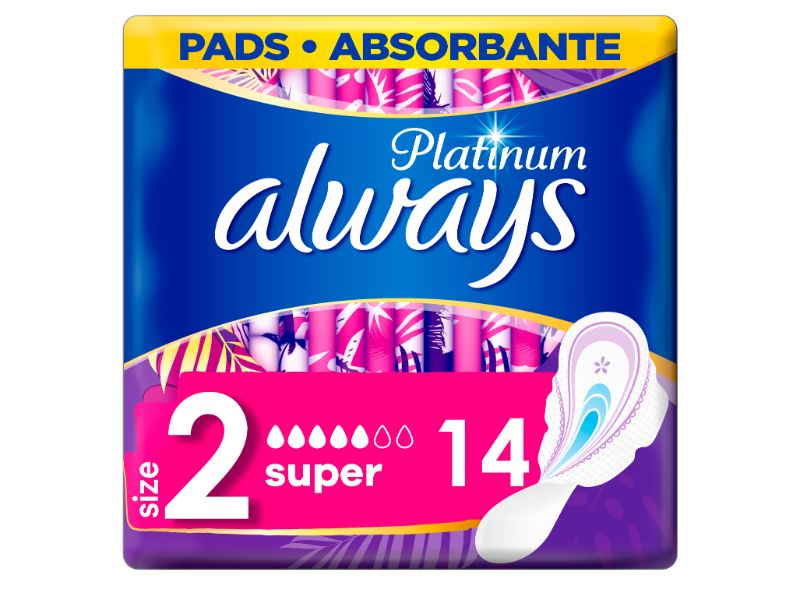 Always Ultra Platinum Long Pads 14pcs