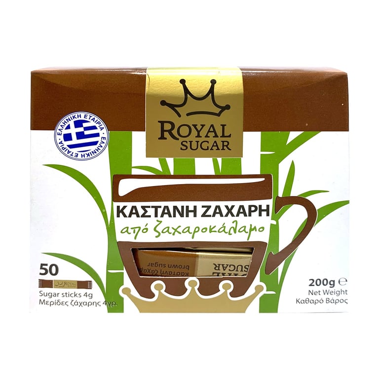 Royal Sugar Brown Sugar Cane Sticks 4g x50