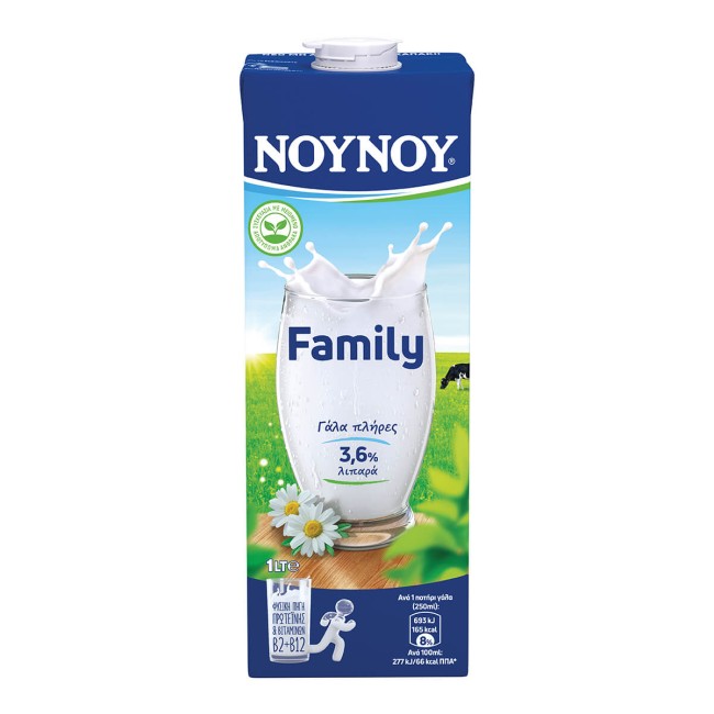 Νουνου Family Full Milk 1L