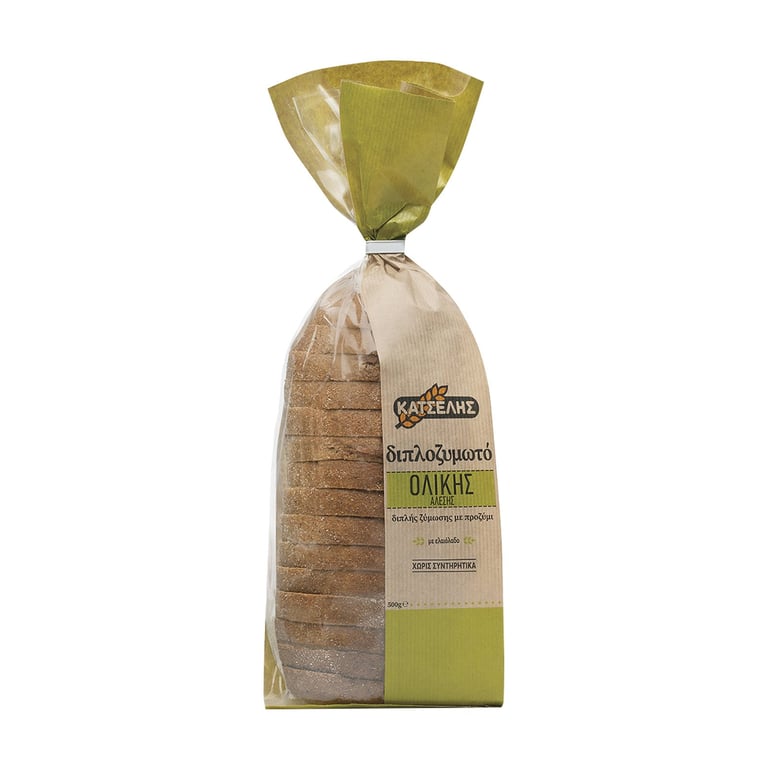 Κατσελης Double-fermented Wholemeal Sourdough Bread Sliced 500g