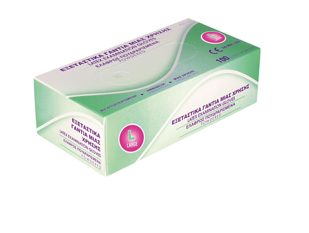Ιόνιον Latex Gloves Large 100 Pieces