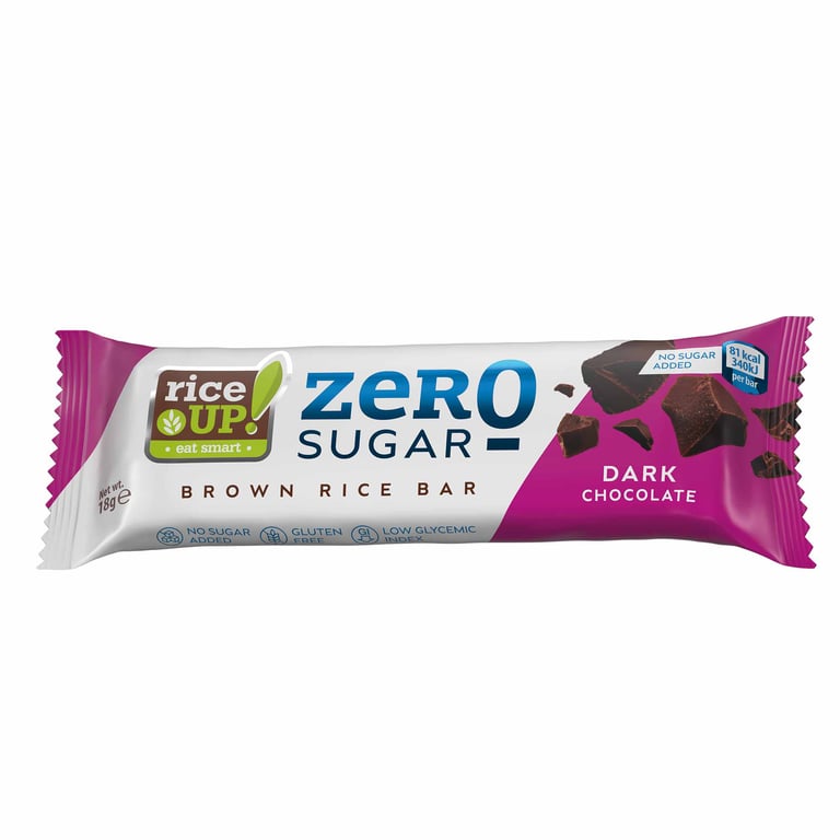 Rice UP! Gluten-free Bar Zero Sugar Dark Chocolate 18g
