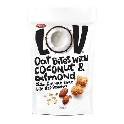 Love Bites καρύδα βρώμη αμύγδαλο χωρίς γλουτένη 70G