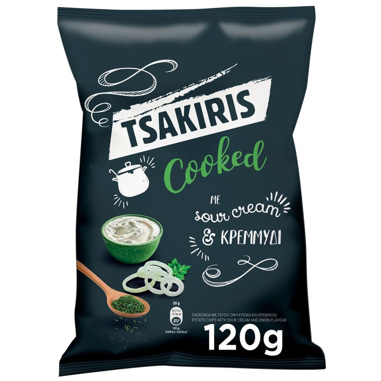 Kettle Cooked Chips Sour Cream & Onion 150g