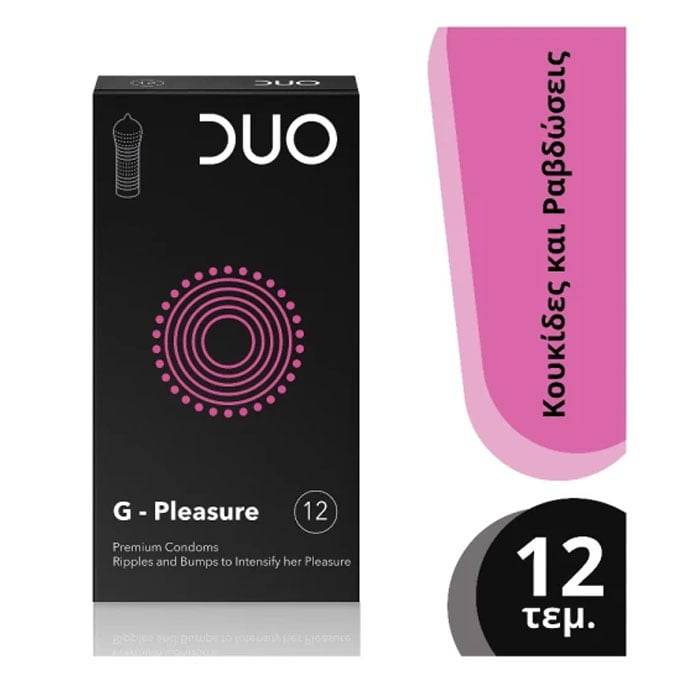 DUO G-Pleasure Condoms 12 Pieces
