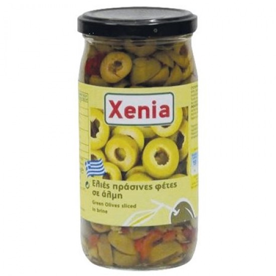 Xenia Green Olives Sliced 190g