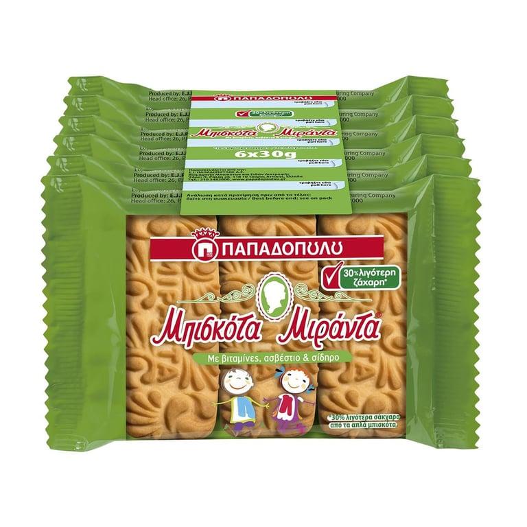 Παπαδοπούλου Miranda Biscuits 30% Less Sugar