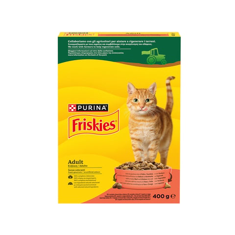 Friskies Dry Cat Food Beef/Chicken/Vegetables 400g