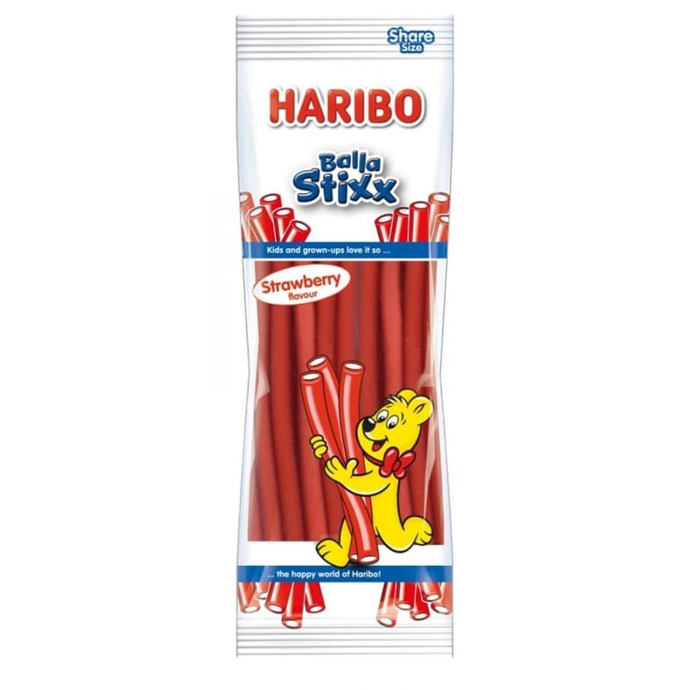 Haribo Balla Stixx Strawberry 200g
