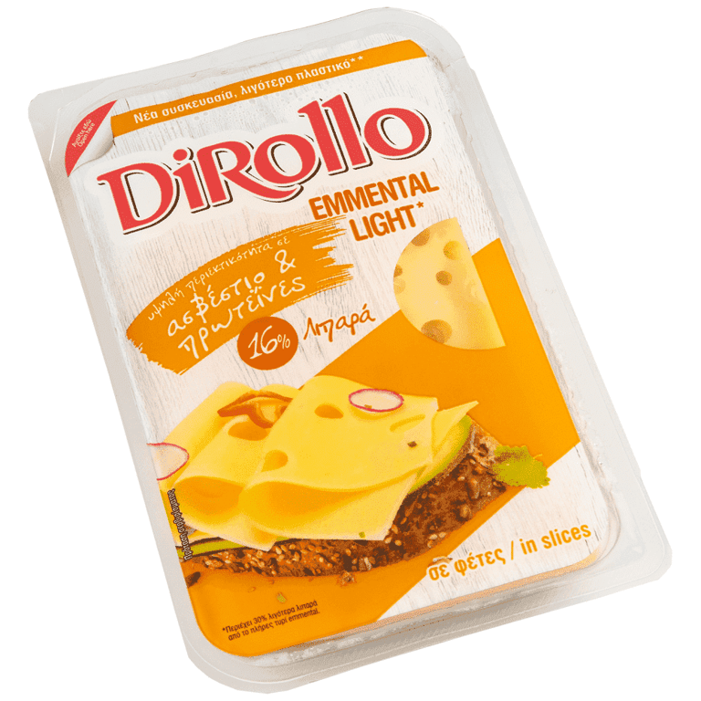 Dirollo Emmental Light Φετες 175ΓΡ
