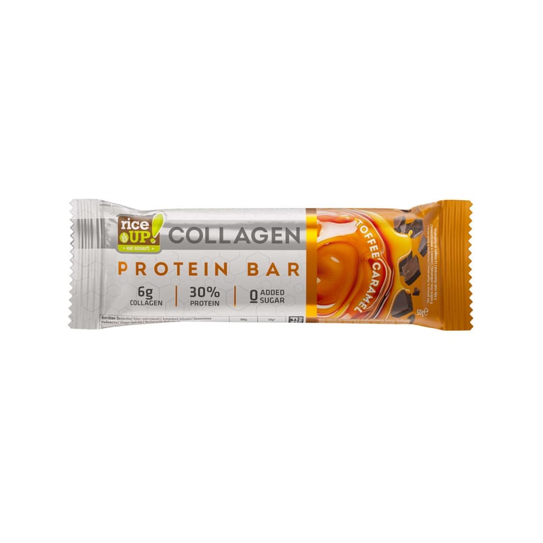 Rice UP! Collagen Protein Bar Toffee Caramel 50g