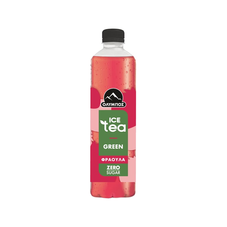 Ολυμπος Green Tea Zero Strawberry Hibiscus 500ml