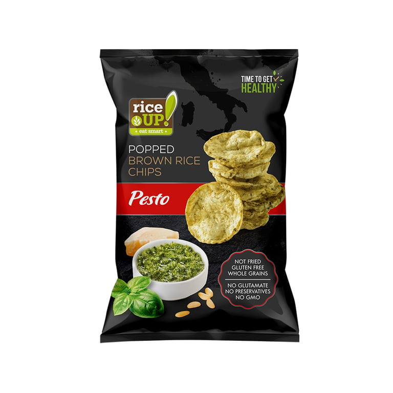 Rice UP! Gluten-free Rice Chips Pesto 60g