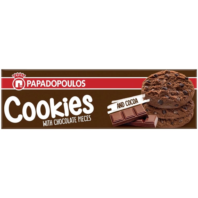 Παπαδοπούλου Double Chocolate Cookies 180g