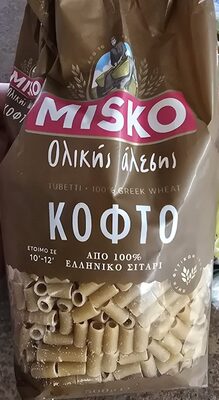 Misko Short Pasta Wholegrain 500g