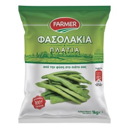 Farmer Frozen Flat Green Beans 1kg