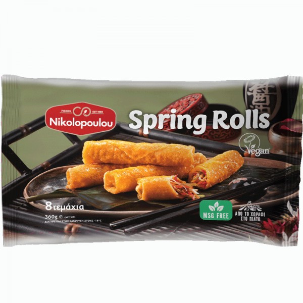 Νικολόπουλου Frozen Cabbage Spring Rolls 8pcs 360g