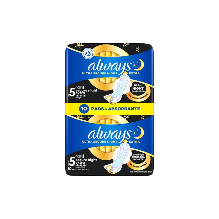 Always Ultra Secure Night Extra Pads 10pcs