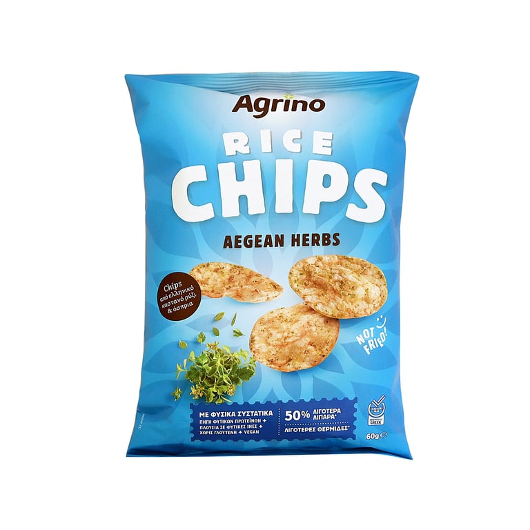 Agrino Rice Chips Aegean Herbs 60g