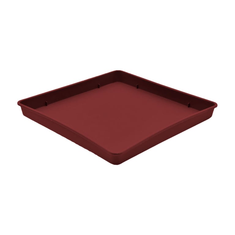 Αναις Square Planter Plate Burgundy 17x17