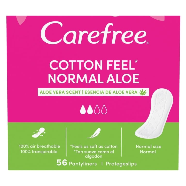 Carefree Panty Liners Aloe Vera 56pcs