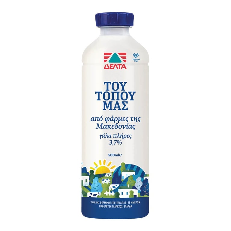 Δέλτα TOU Topou MAS Milk 3.7% UHT 500ml