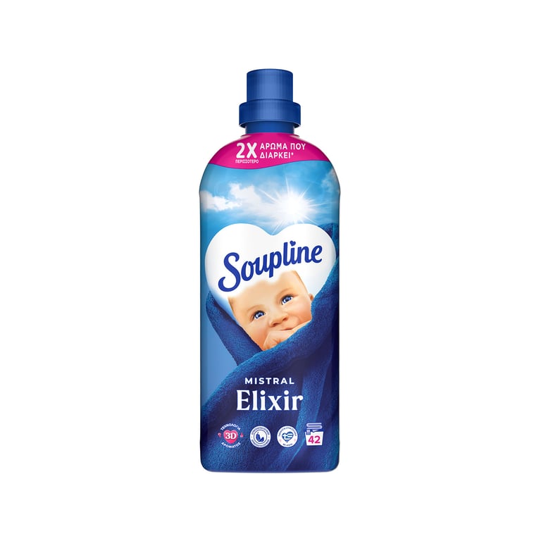 Soupline Concentrated Fabric Softener Elixir Mistral 924ml