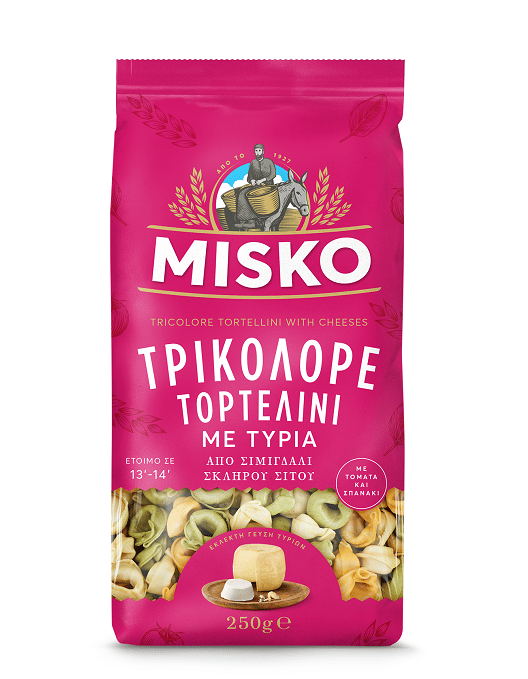 Misko Tortellini Tricolore Cheese 250g