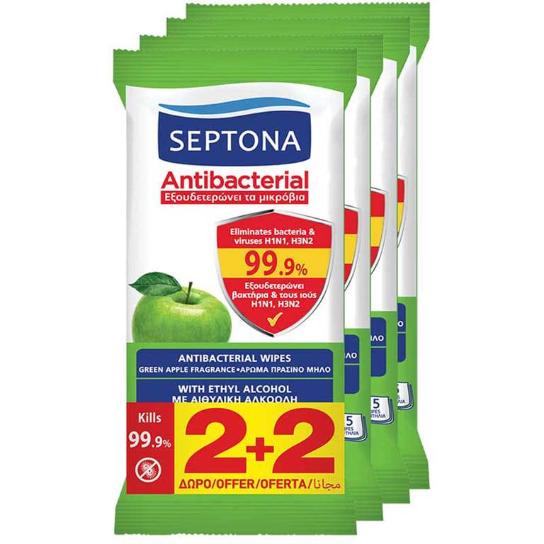Septona Refresh Wipes 75% Ethanol 15pcs