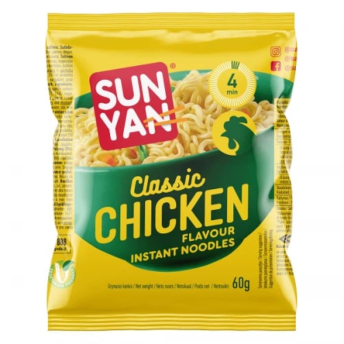 SUN YAN Chicken Classic Instant Noodles 60g