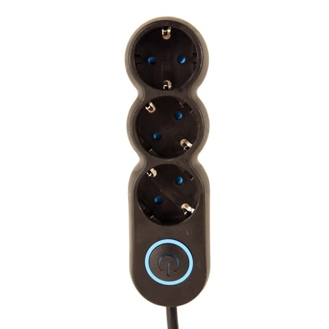 Eurolamp 3-socket Power Strip with Contact Protection 1.5m