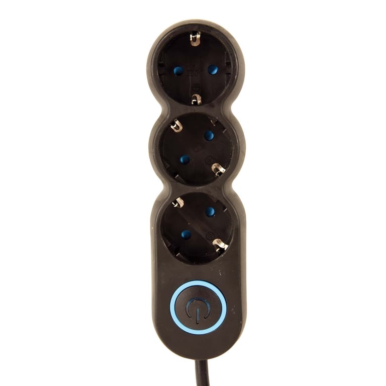 Eurolamp 3-socket Power Strip with Contact Protection 1.5m