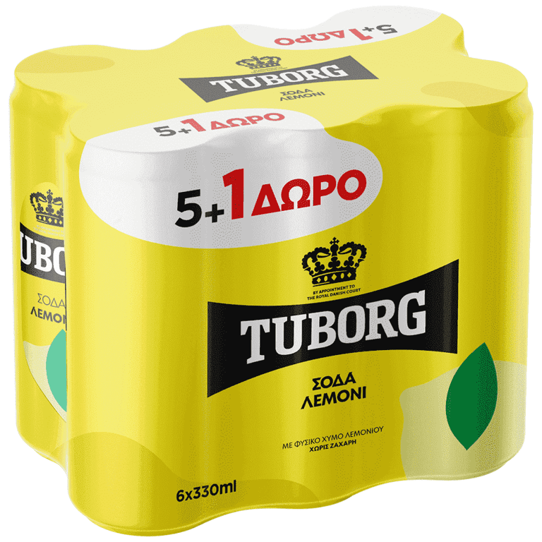 Tuborg Lemon Soda 330ml x6
